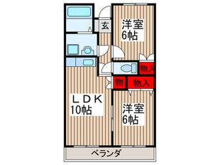 セントラルマンションの物件間取画像